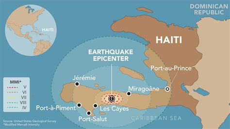 haiti earthquake 2021 map